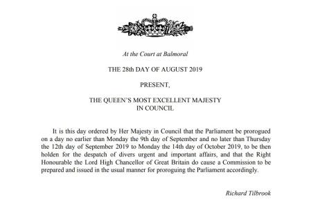Prorogue